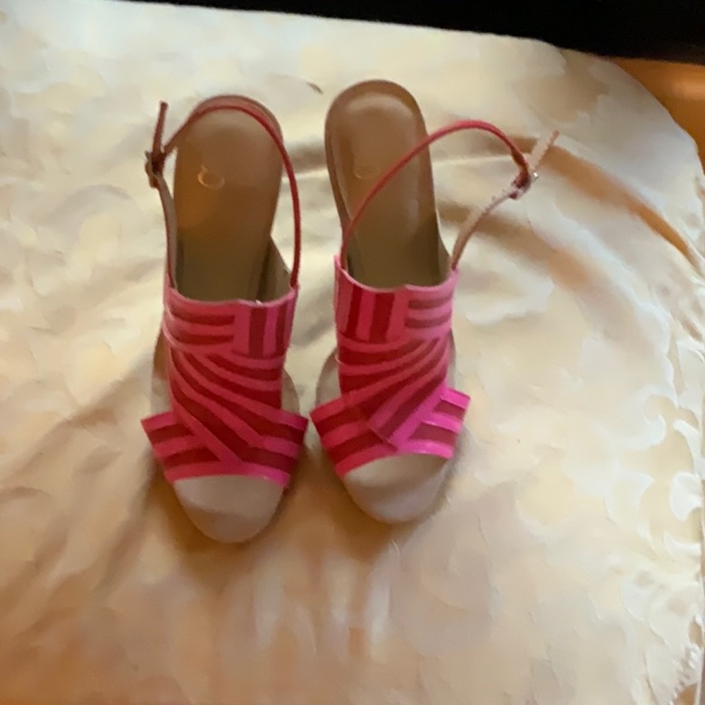 Pink and red heels